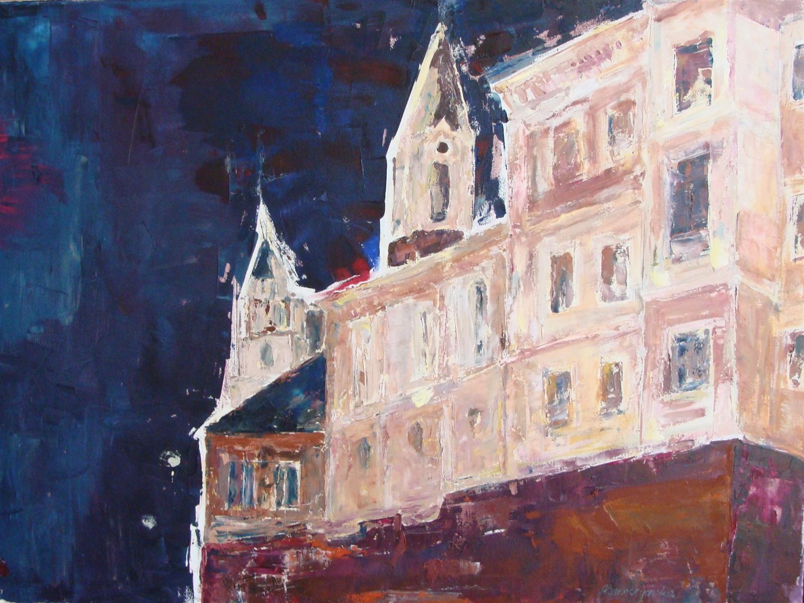 2010 Zamek nocą 80x60