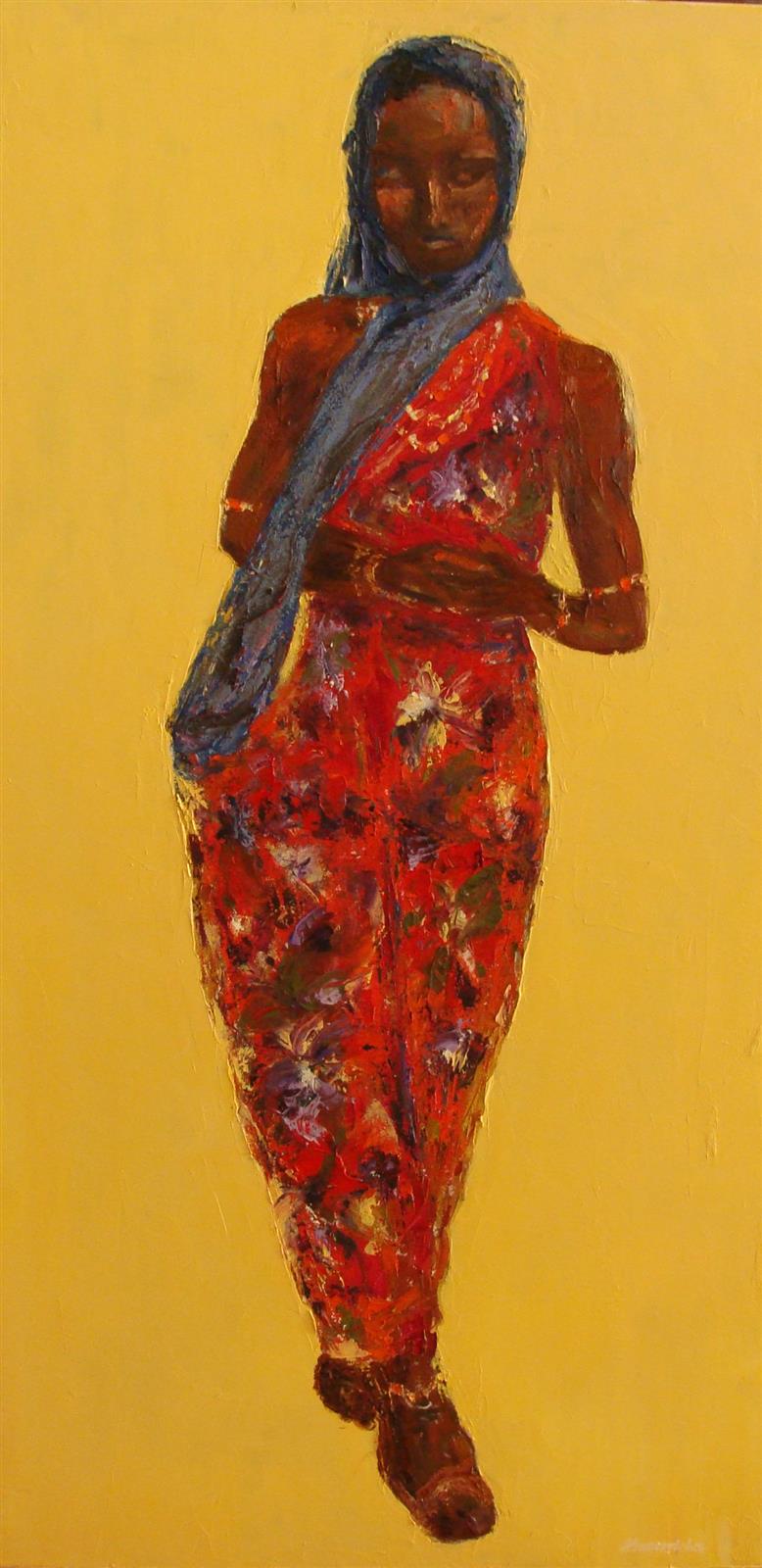 2014 Kobieta z ludu Gabra 50x100