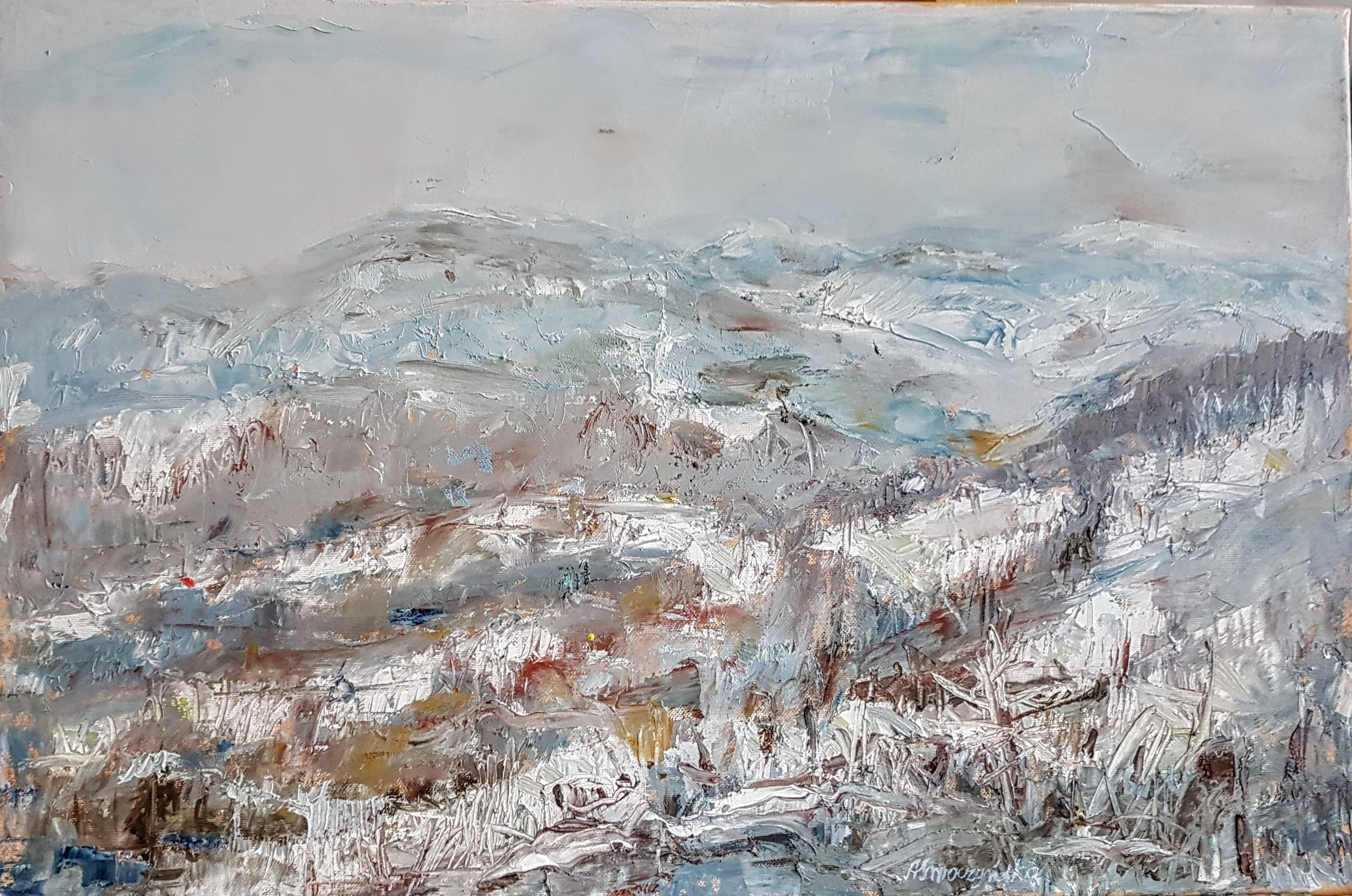 2020 Widok ze Stożka n a  Babią Górę 60x40